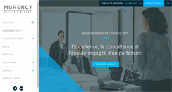 Desktop Screenshot of morencyavocats.com