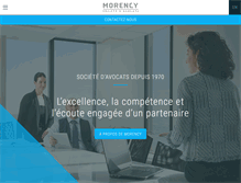 Tablet Screenshot of morencyavocats.com